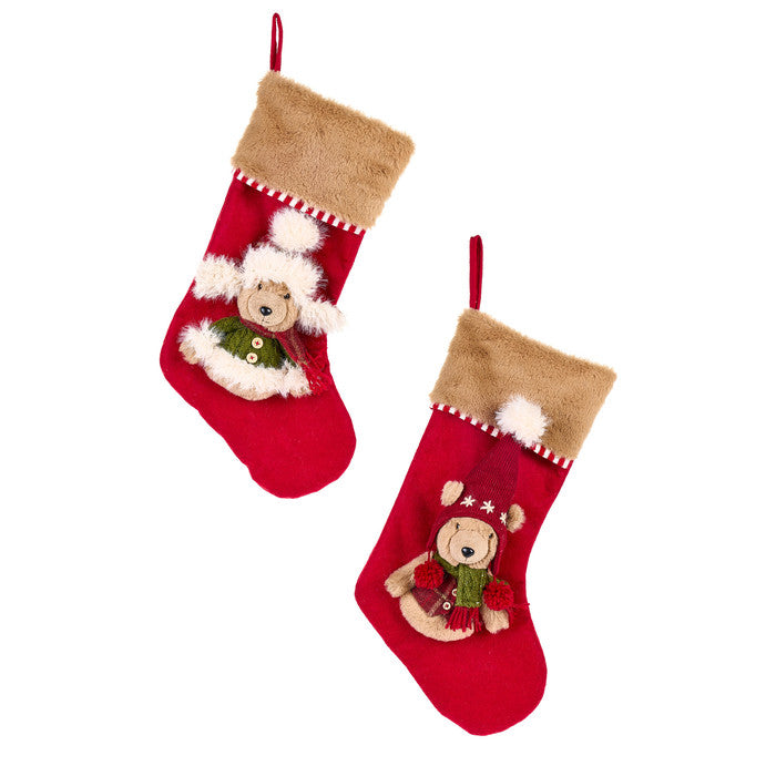 NUVOLE DI STOFFA Calze con Orsi con Cappello