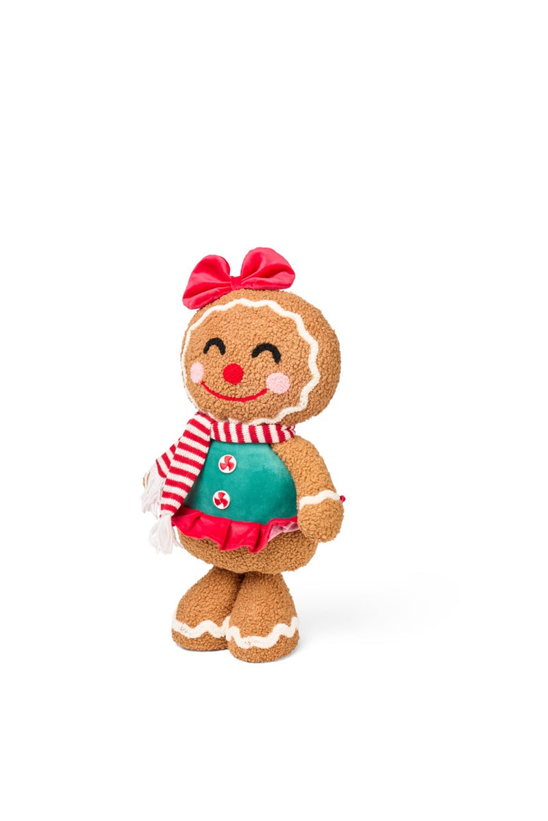 NUVOLE DI STOFFA Omino Pan Di Zenzero Natalizio 46 Cm