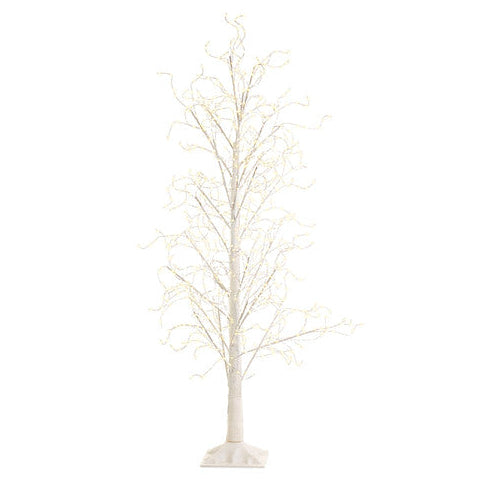 NUVOLE DI STOFFA Albero in PVC Bianco con 1300 Led