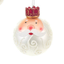 NUVOLE DI STOFFA Pallina Babbo Natale con Corona