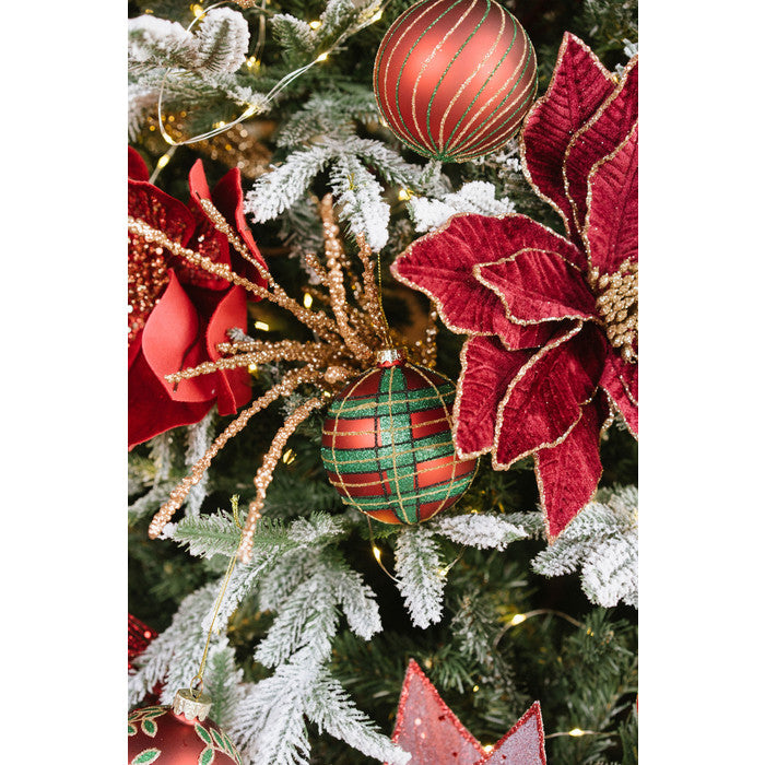 NUVOLE DI STOFFA Set da 4 Palline di Natale in Scatola