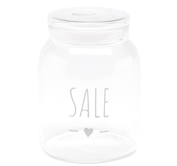 NUVOLE DI STOFFA Barattolo in Vetro "Sale"