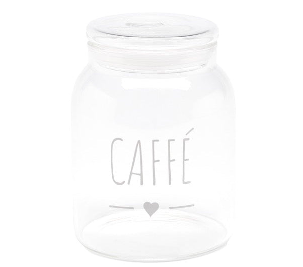 NUVOLE DI STOFFA Barattolo in Vetro " Caffè "