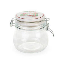 NUVOLE DI STOFFA Barattolo Natalizio in Vetro Boro " STORIA DI NATALE "