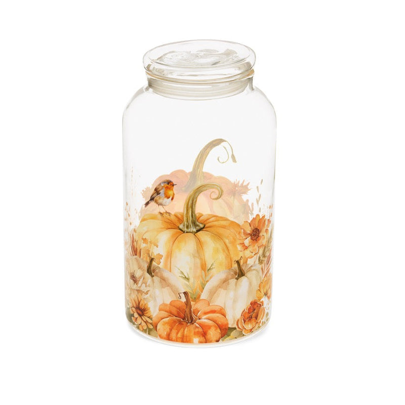 NUVOLE DI STOFFA Barattolo in Vetro Borosilicato con Zucche “RACCONTI D’AUTUNNO” 2300 ml