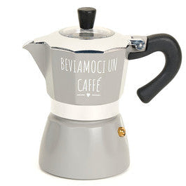 NUVOLE DI STOFFA Caffettiera "BEVIAMOCI UN CAFFÈ"