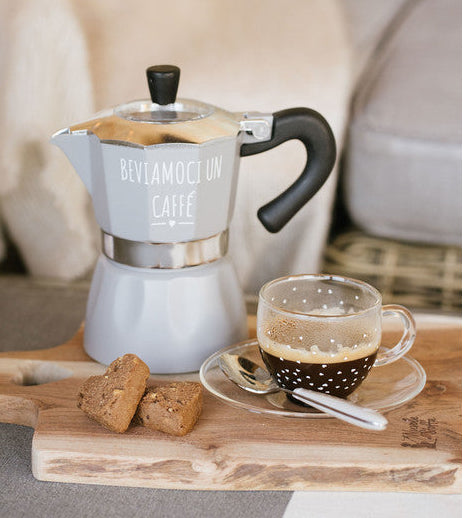 NUVOLE DI STOFFA Caffettiera "BEVIAMOCI UN CAFFÈ"