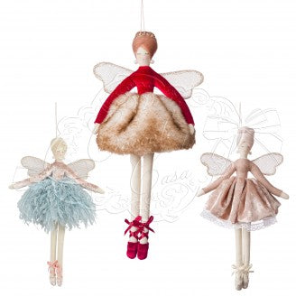 COCCOLE DI CASA Bambola Ballerina "ALICE" in Tessuto