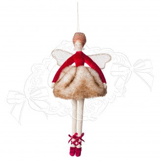 COCCOLE DI CASA Bambola Ballerina "ALICE" in Tessuto