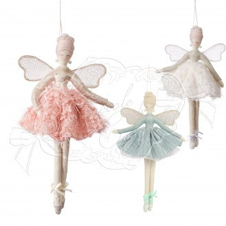 COCCOLE DI CASA Bambola Ballerina "JULIA" in Tessuto