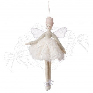 COCCOLE DI CASA Bambola Ballerina "JULIA" in Tessuto