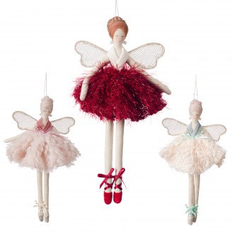 COCCOLE DI CASA Bambola Ballerina "LAILA" in Tessuto