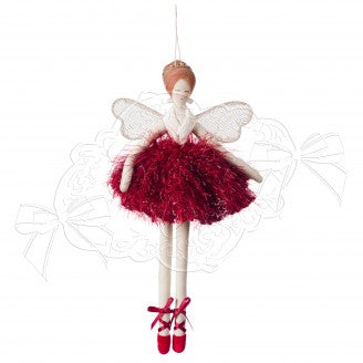 COCCOLE DI CASA Bambola Ballerina "LAILA" in Tessuto