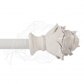 COCCOLE DI CASA Bastone Tenda Estensibile in Resina con Rosa "ROSA"