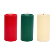 Candele LED 10 × 10 × 20 cm nei tre colori