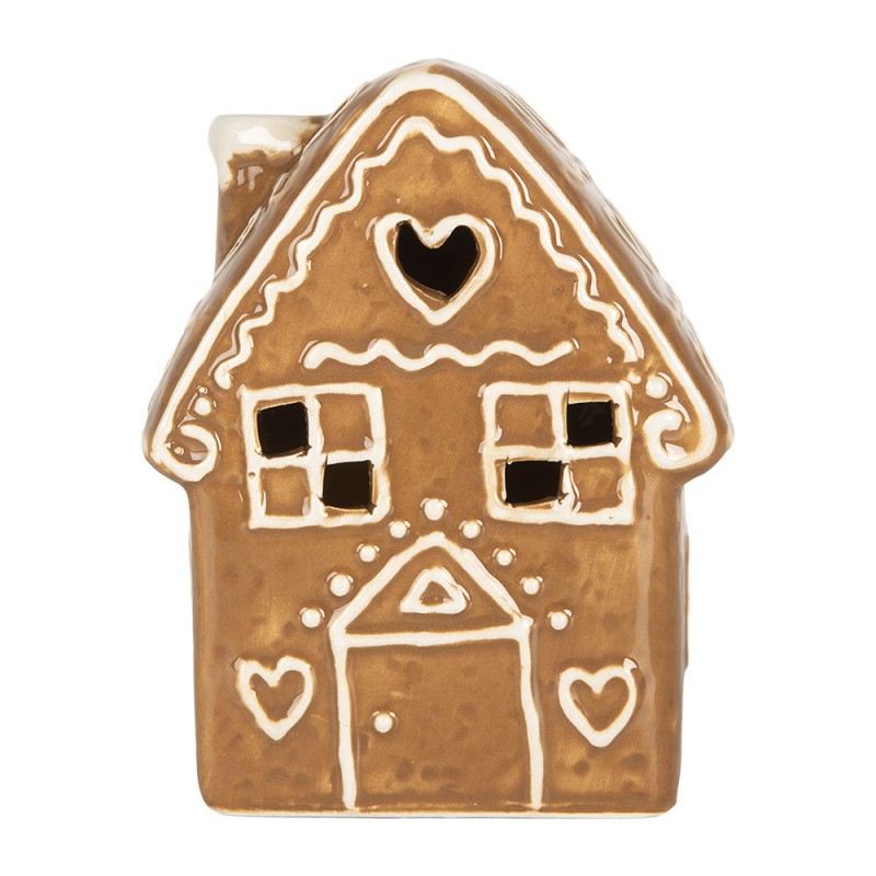 CLAYRE & EEF Casetta Pan di Zenzero in Ceramica con Led