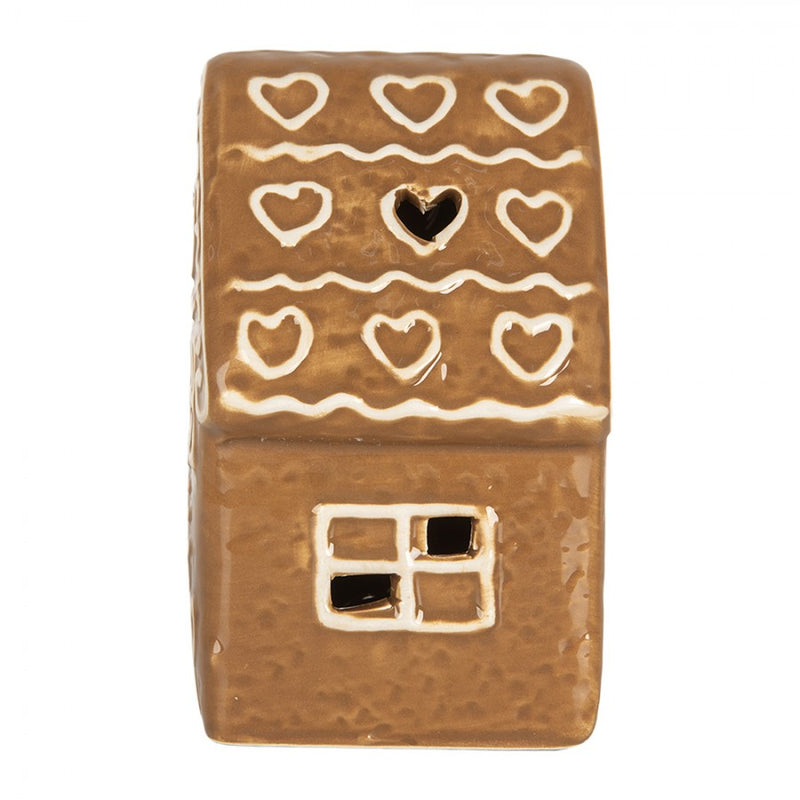 CLAYRE & EEF Casetta Pan di Zenzero in Ceramica con Led