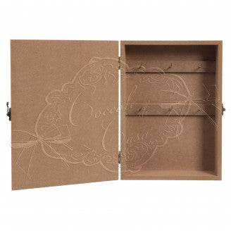 COCCOLE DI CASA Cassetta Portachiavi con Scritta " HOME "