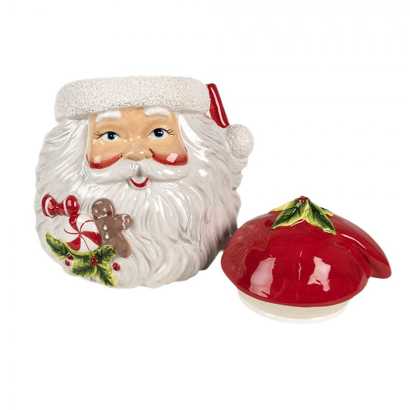 CLAYRE & EEF Barattolo Babbo natale in Ceramica