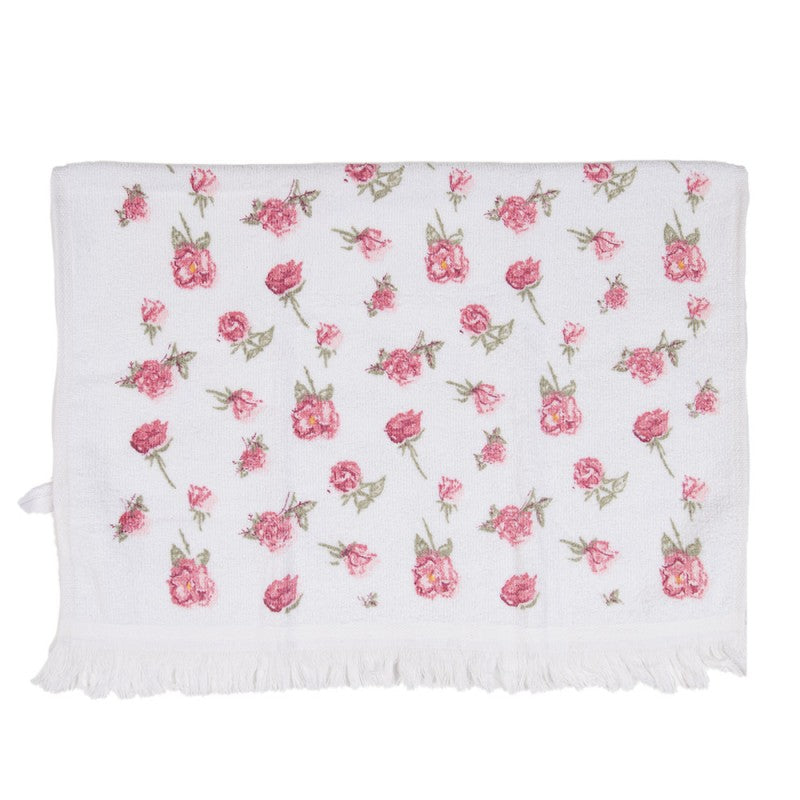 CLAYRE & EEF Asciughino Bianco e Rosa