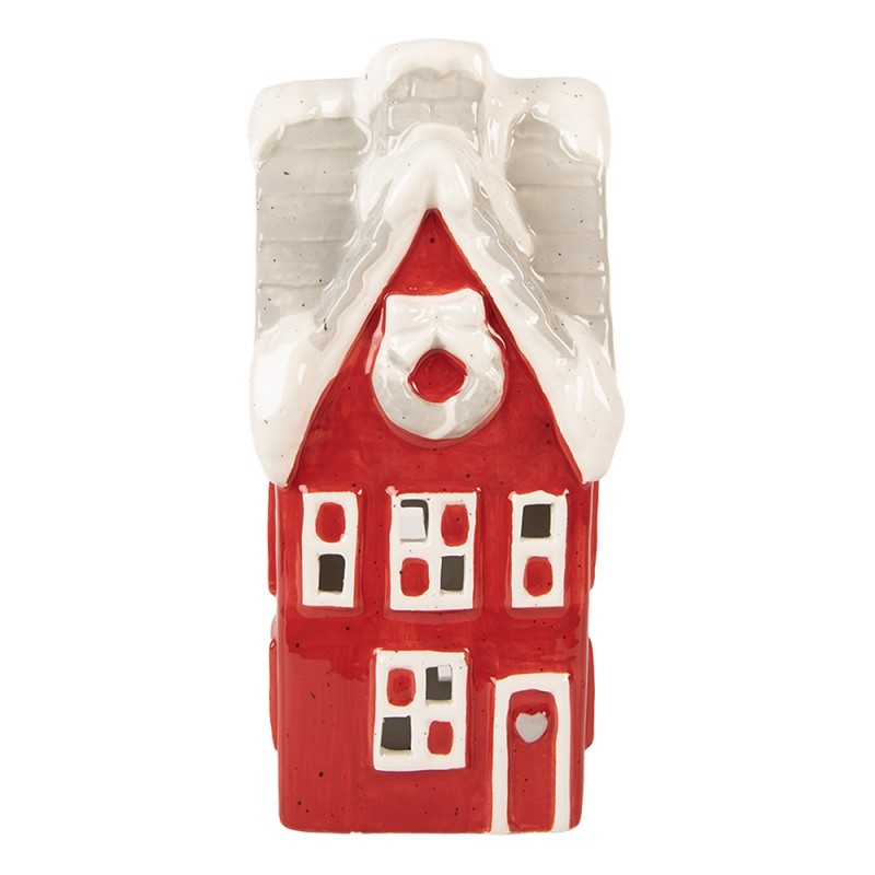 CLAYRE & EEF Casetta Rossa in Ceramica con Led