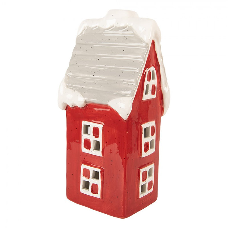 CLAYRE & EEF Casetta Rossa in Ceramica con Led