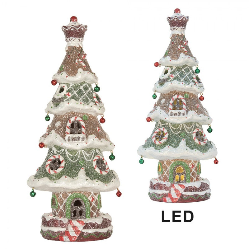 CLAYRE & EEF Albero di Natale con Glitter e LED