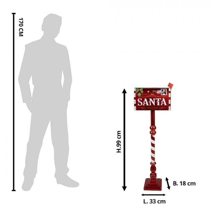 CLAYRE & EEF Buca delle Lettere Natalizia in Ferro