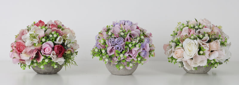 FIORI DI LENA Vasetto con Decoro Floreale e Scatola