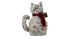 NUVOLE DI STOFFA Gatto Achille Antique Fermaporta