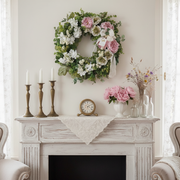 Ghirlanda Peonie Rosa – Formato Quadrato per il Sito