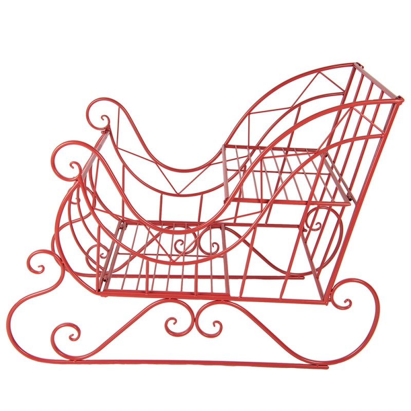 CLAYRE & EEF Slitta di Natale Rossa in Metallo