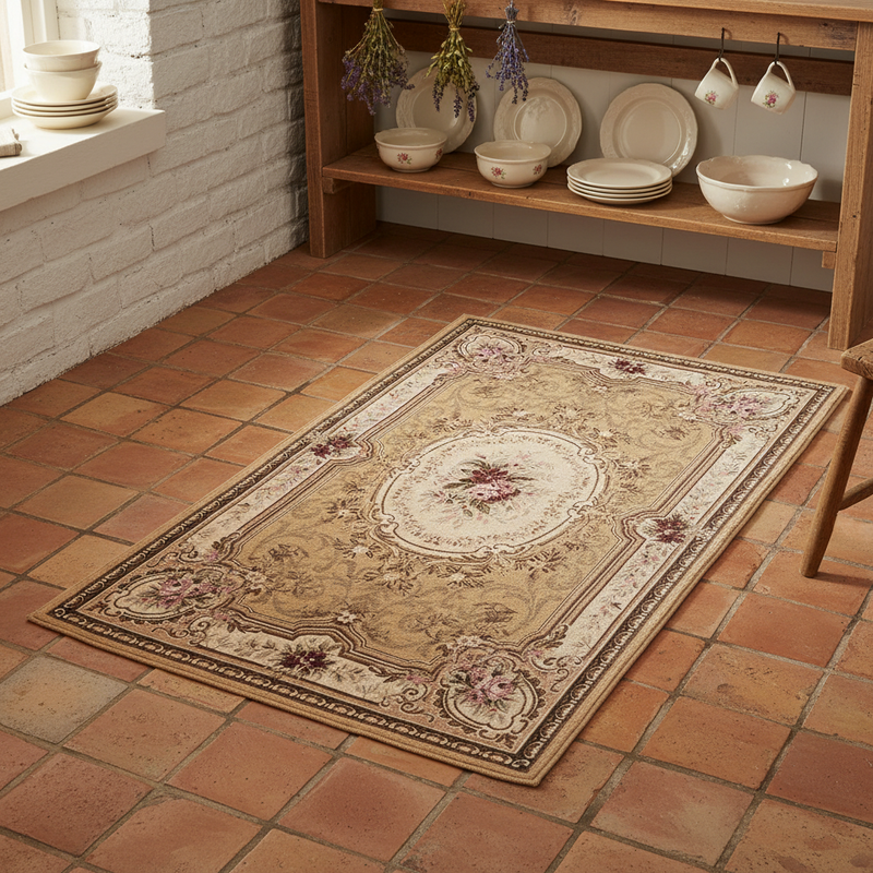 BLANC MARICLÒ Tappeto in Cotone "ELEGANT" Beige