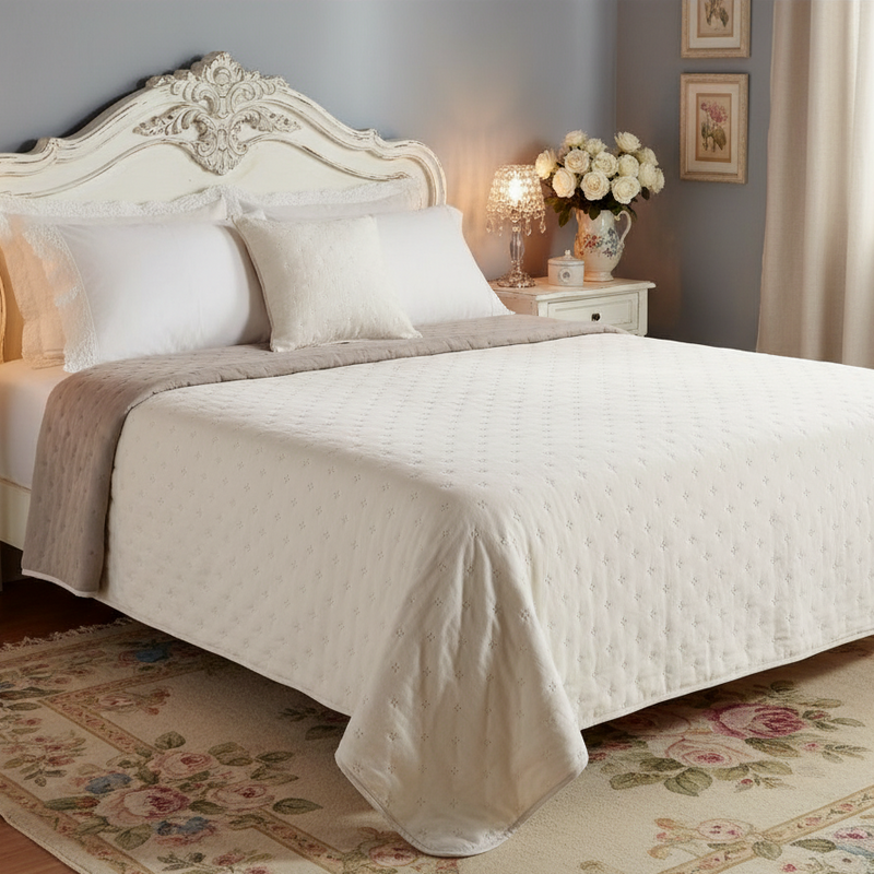 BLANC MARICLÒ Trapunta Una Piazza e mezza Bicolore 120 GSM  " BICOLOR COLLECTION "