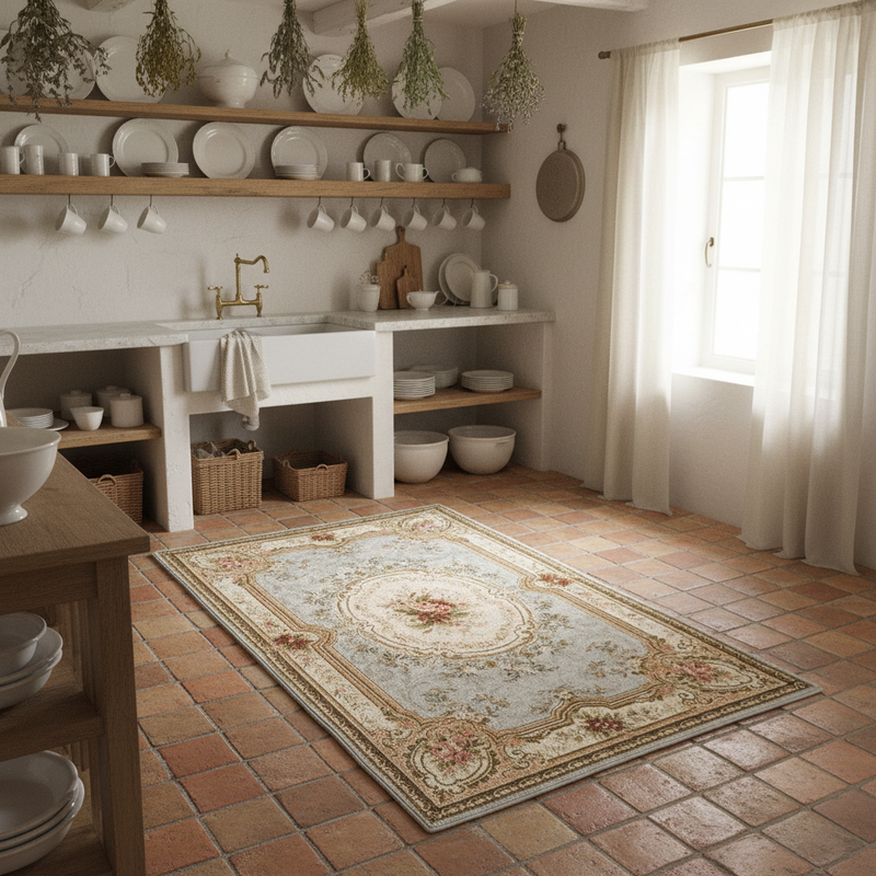 BLANC MARICLÒ Tappeto in Cotone "ELEGANT" Grigio