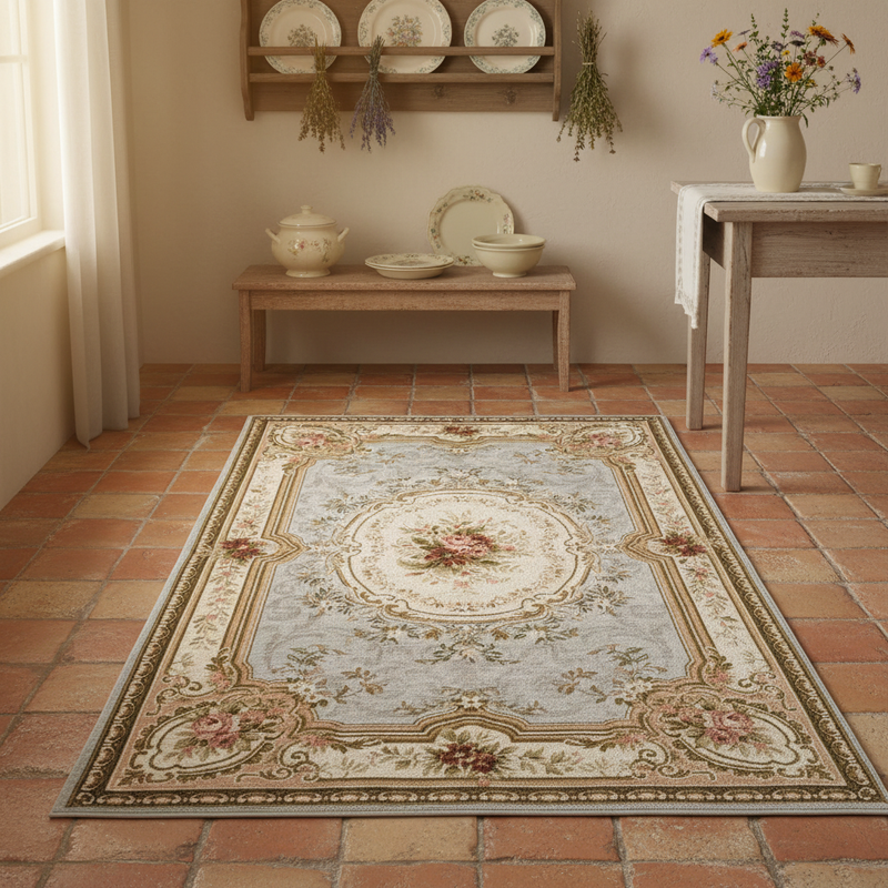 BLANC MARICLÒ Tappeto in Cotone "ELEGANT" Grigio