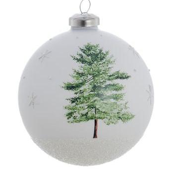 BLANC MARICLÒ Pallina Bianca con Alberi " AGRIFOGLIO COLLECTION "