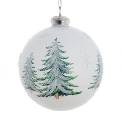 BLANC MARICLÒ Pallina Bianca con Alberi " AGRIFOGLIO COLLECTION "