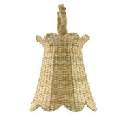 Lampadario in rattan naturale intrecciato a mano, forma a campana con bordo smerlato
Blanc Mariclò – Sweet Home Shabby Style
Vista frontale, sfondo neutro
