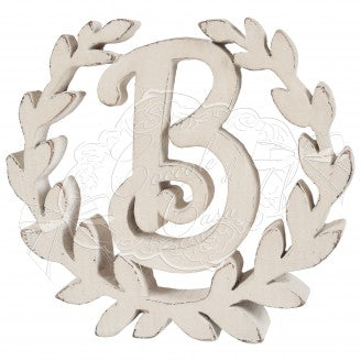 COCCOLE DI CASA Lettera B In Resina 15x2x14 cm