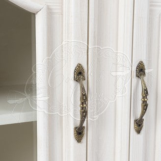 COCCOLE DI CASA Credenza Shabby Chic "Rose" In Legno Crema