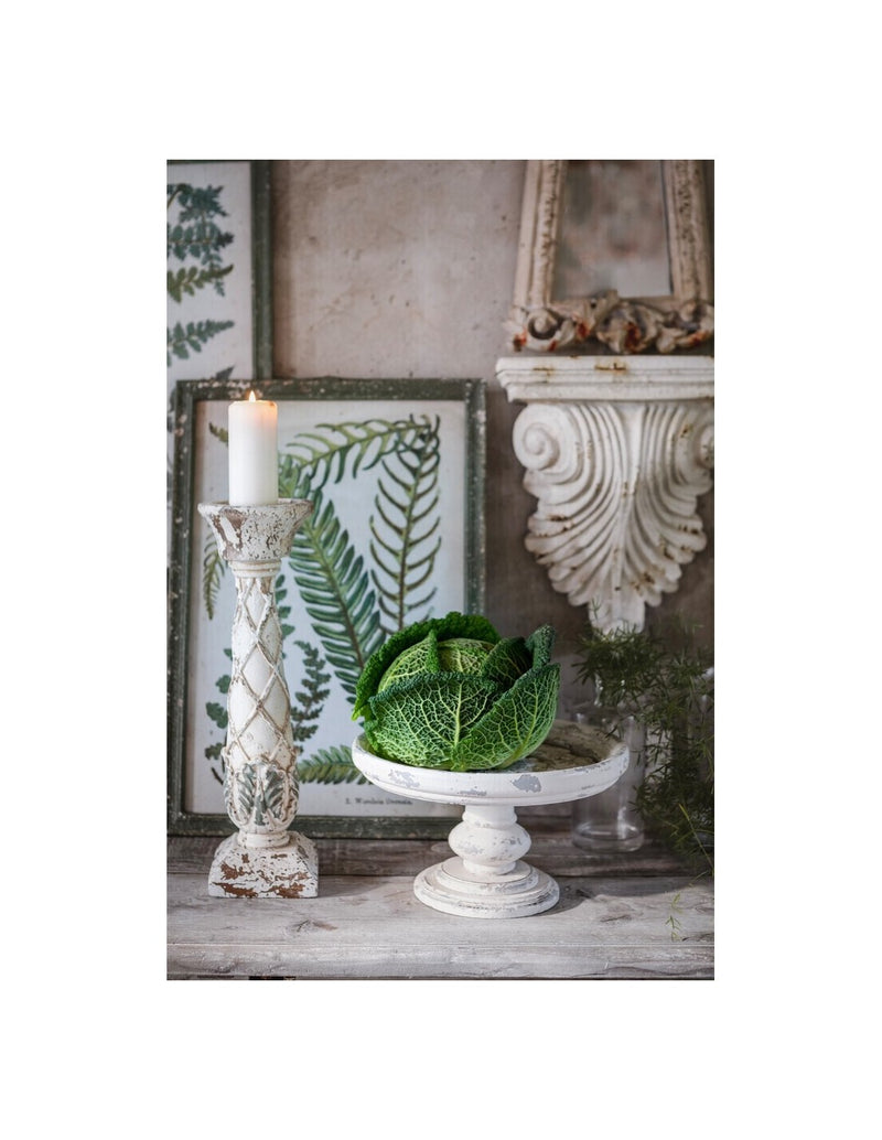 BLANC MARICLÒ Porta Candela in Resina " L'ANTIQUARIO "