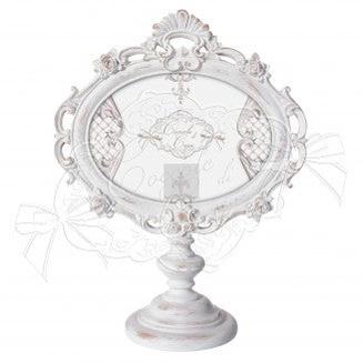 COCCOLE DI CASA Portafoto Ovale Su Piedistallo Grande