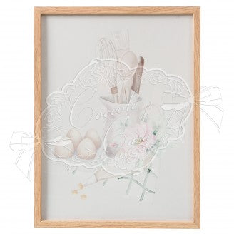 COCCOLE DI CASA Quadro "BAKERY" in Legno con Vetro