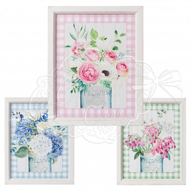 COCCOLE DI CASA QUADRO PASSPARTOUT VICHY 38X48