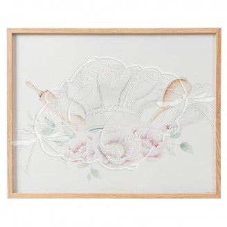 COCCOLE DI CASA Quadro "PASTRY CHEF" in Legno con Vetro