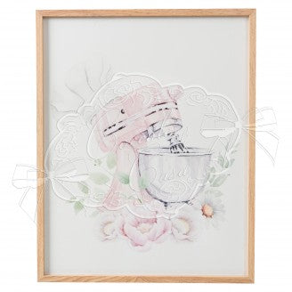 COCCOLE DI CASA Quadro "PASTRY CHEF" in Legno con Vetro