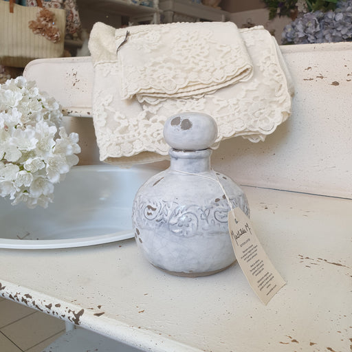 Bottiglia decorativa Mathilde M. in pietra naturale edizione limitata shabby chic