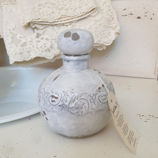 Bottiglia in pietra Mathilde M. pezzo da collezione stile provenzale romantico