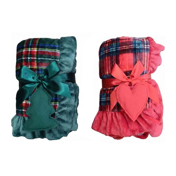 BLANC MARICLÒ Plaid Tartan Con Gala Assortito